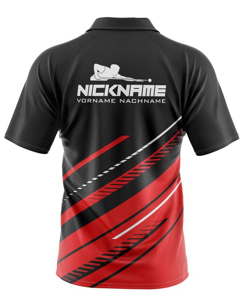 Sopex Red Billard-Trikot · Motivdesign
