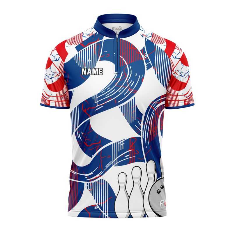 STRIKE FLOW Bowling-Trikot · Motivdesign