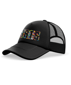 Alternative view of Trucker Cap “DARTS” Black