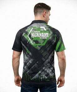 Alternative view of Dart Shirt "TENEBRIS" GREEN