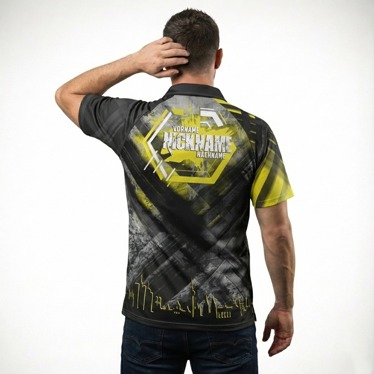 Dart Shirt "TENEBRIS" YELLOW – Bild 2