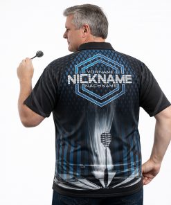 Alternative view of Dart Shirt "Rhombus" Blue