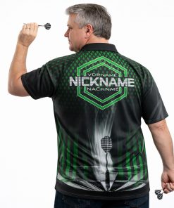 Alternative view of Dart Shirt "Rhombus" Green