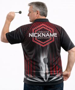 Alternative view of Dart Shirt "Rhombus" Red