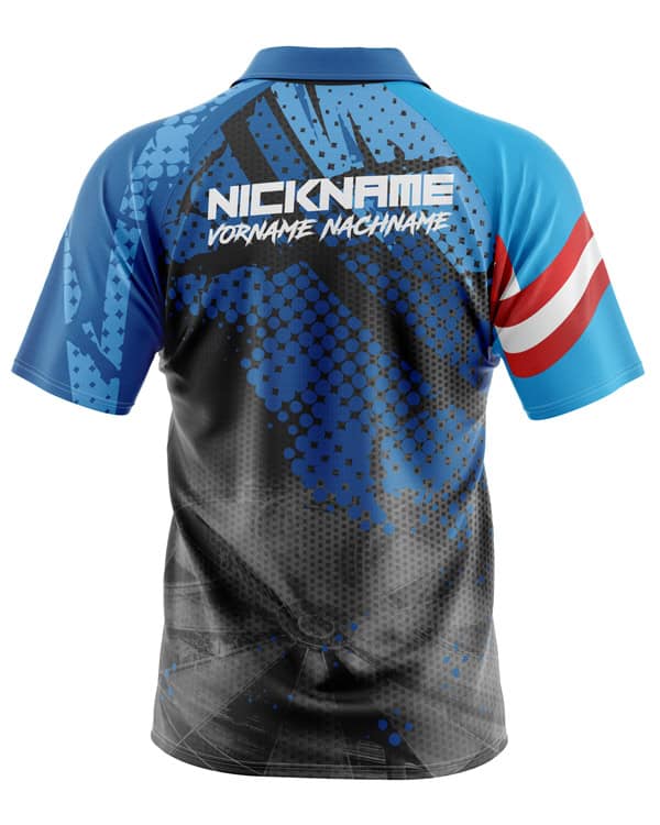 Dart Shirt "MAGNA AUSTRIA" BLUE – Bild 4