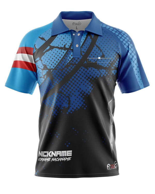 Dart Shirt "MAGNA AUSTRIA" BLUE – Bild 3