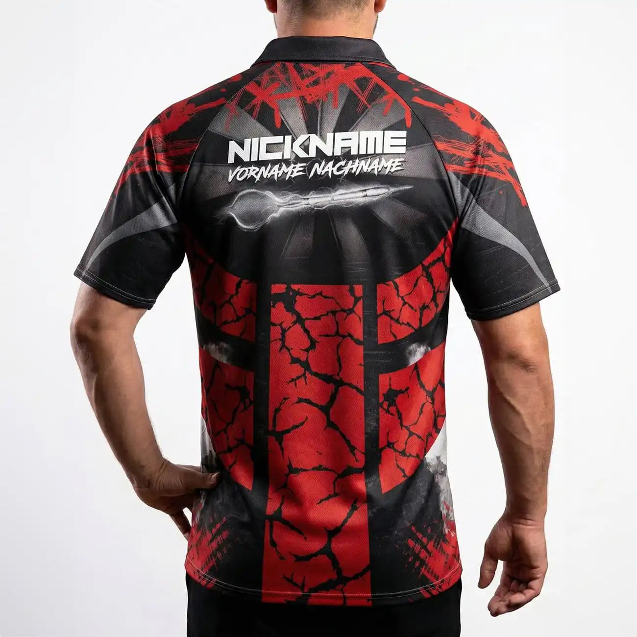 Dart Shirt "RUMPITUR" RED – Bild 2