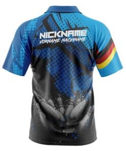 Alternative view of Bowling Shirt "FIADHAICH" BLUE