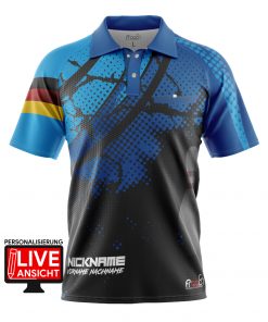 Bowling Shirt "FIADHAICH" BLUE