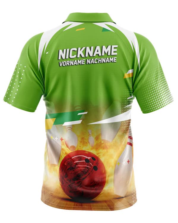 Bowling Shirt "TEINE" GREEN – Bild 2