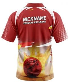 Alternative view of Bowling Shirt "TEINE" RED