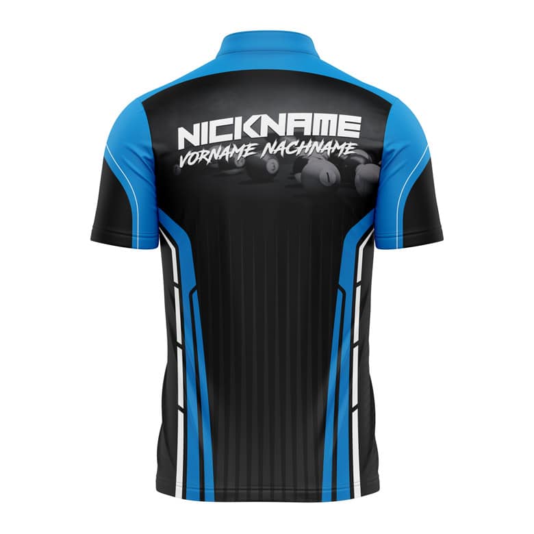 Billard Shirt "IZO" BLUE – Bild 2