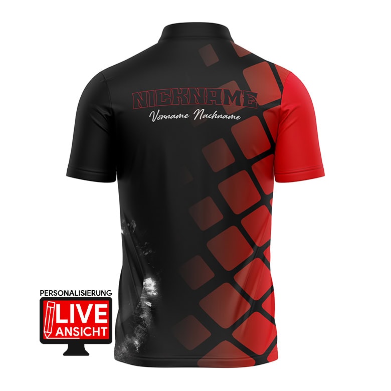 Billard Shirt "POVER" RED