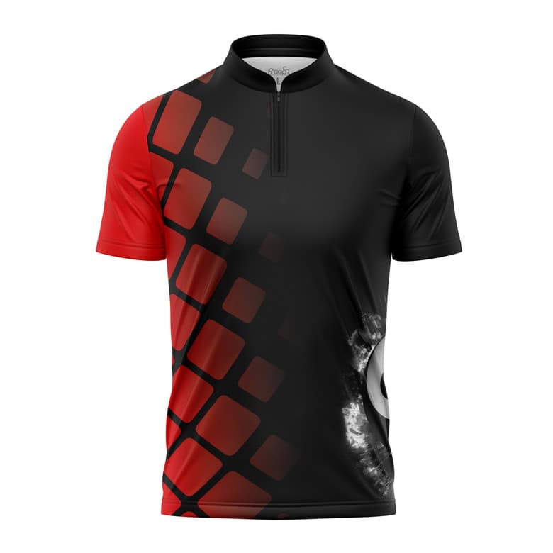 Billard Shirt "POVER" RED – Bild 2