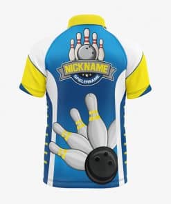 Alternative view of Bowling Shirt "Gèam" BLUE