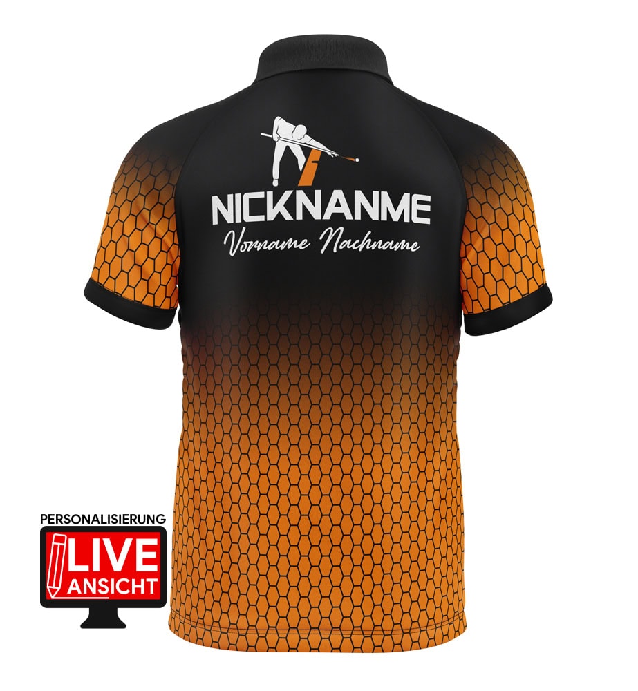 Billard Shirt "SESTER" ORANGE