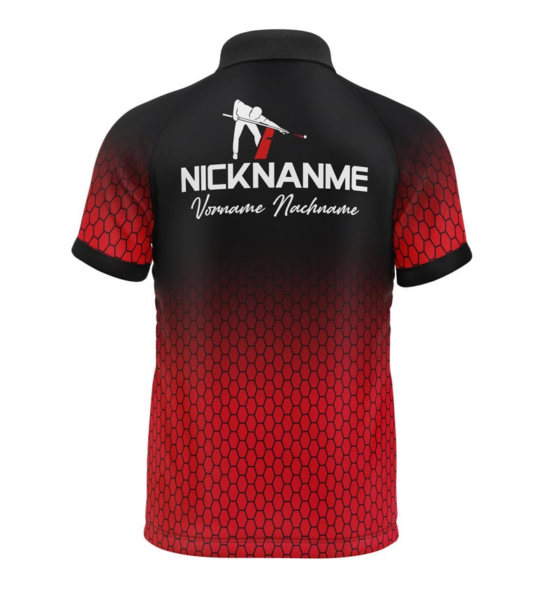 Billard Shirt "SESTER" RED – Bild 3