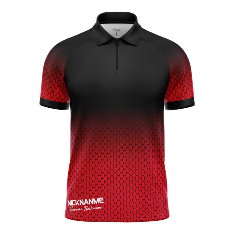 Billard Shirt "SESTER" RED – Bild 2