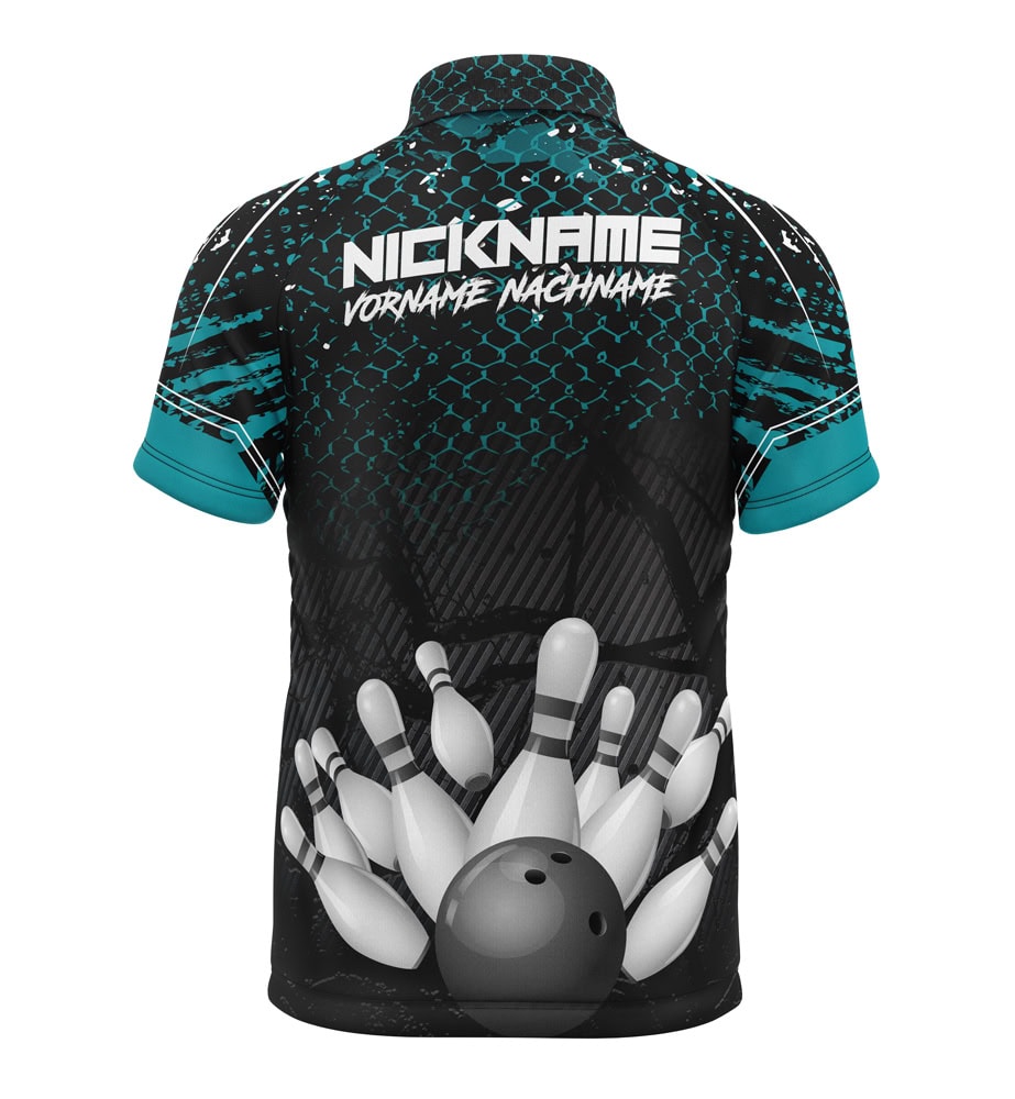 Bowling Trikot "GONDEL" PETROL – Bild 3