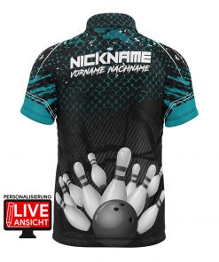 Bowling Trikot "GONDEL" PETROL