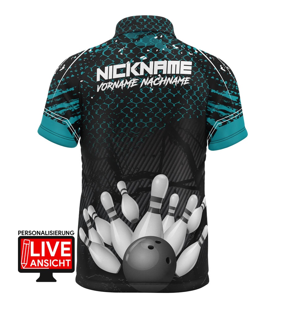 Bowling Trikot "GONDEL" PETROL