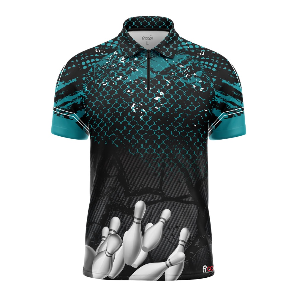 Bowling Trikot "GONDEL" PETROL – Bild 2