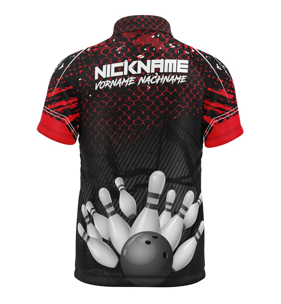 Bowling Trikot "GONDEL" RED – Bild 2