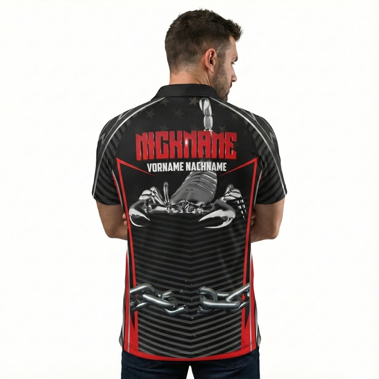 Dart Shirt "SCORPIO" RED – Bild 2