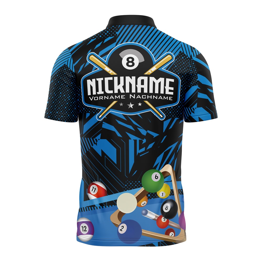 Billard Shirt "VISK" BLUE – Bild 3