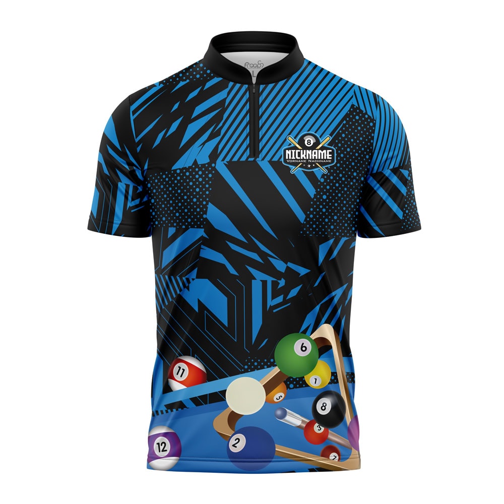 Billard Shirt "VISK" BLUE – Bild 2