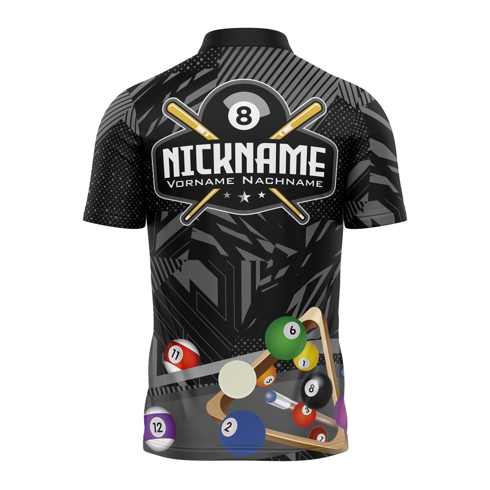 Billard Shirt "VISK" GREY – Bild 3