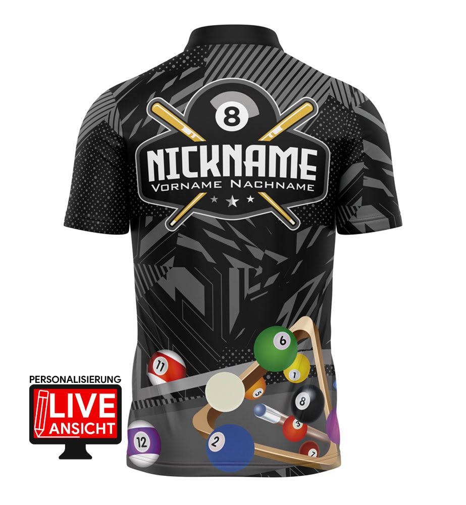 Billard Shirt "VISK" GREY