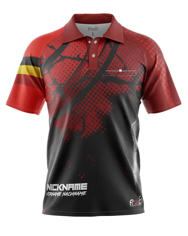 Dart Shirt "MAGNA BELGIUM" RED – Bild 4
