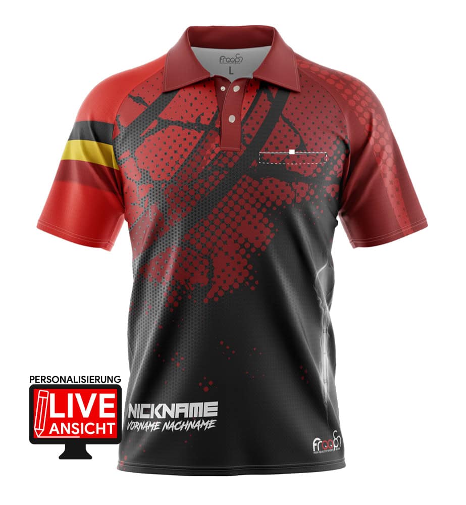 Dart Shirt "MAGNA BELGIUM" RED