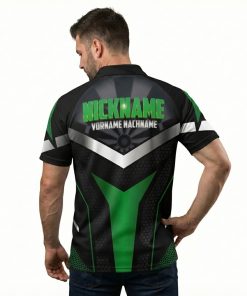 Alternative view of Dart Shirt "MATTI" GREEN