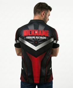 Alternative view of Dart Shirt "MATTI" RED