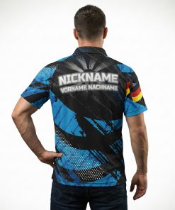 Alternative view of Dart Shirt "BAROU" BLUE