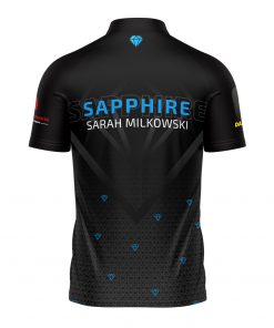 Alternative view of Darts Trikot Sarah “Sapphire” Milkowski V2 Schwarz