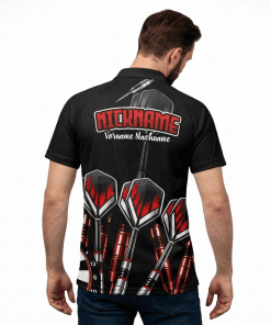 Alternative view of Dart Trikot "CLUSTER" RED