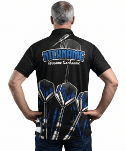 Alternative view of Dart Trikot "CLUSTER" BLUE