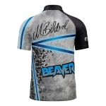Dart-Trikot Manfred Beaver Bilderl 2020 Blau – Rückansicht
