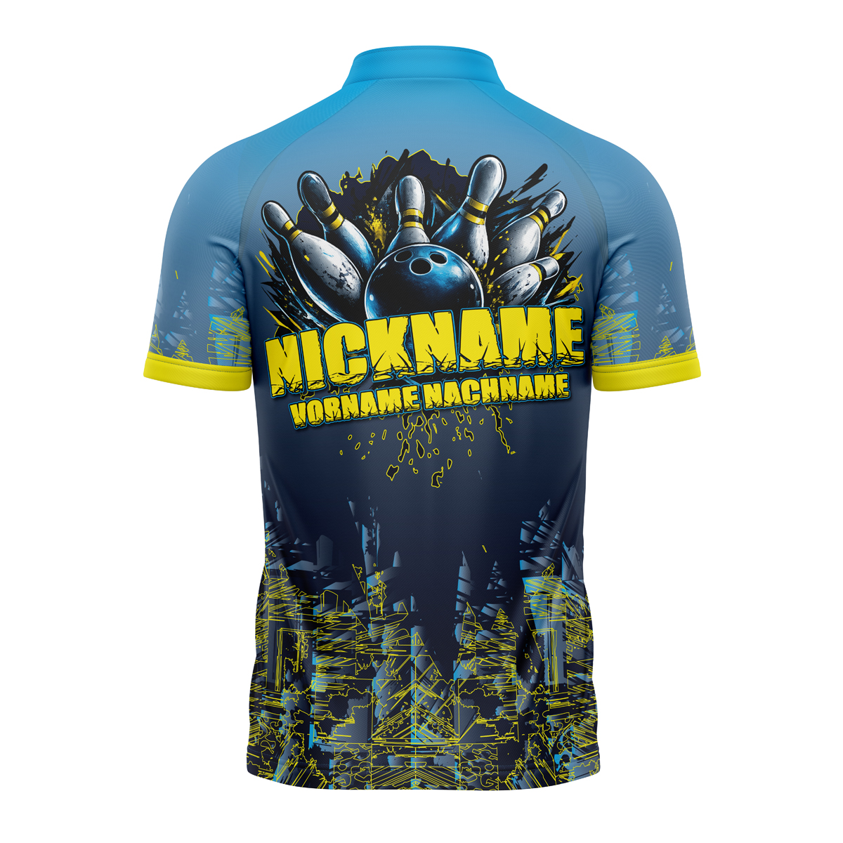 PINRUSH Bowling-Trikot · Motivdesign